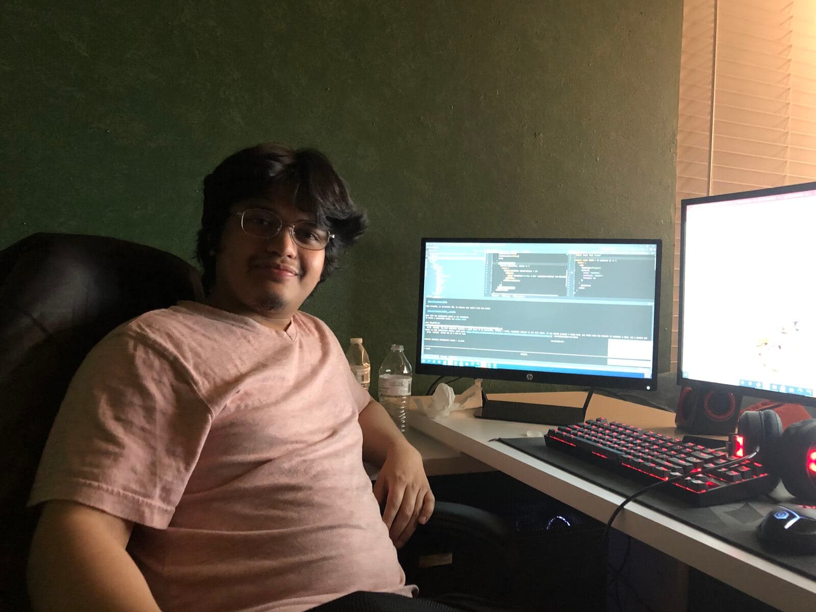 Working from a hybrid home office during the RCHI software development internship